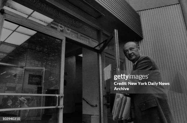 Congressman Ed Koch campaigning for Mayor. July 7th 1977