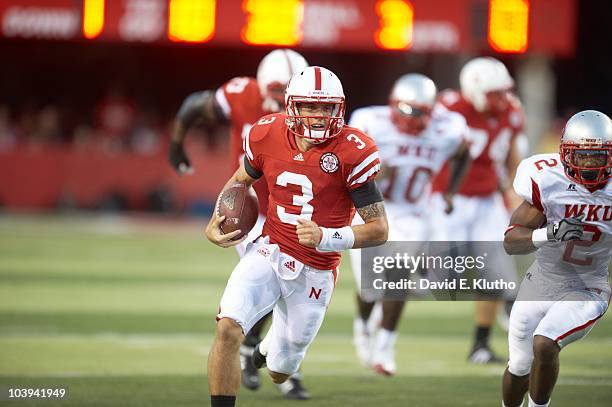 Nebraska QB Taylor Martinez in action vs Western Kentucky. Lincoln, NE 9/4/2010 CREDIT: David E. Klutho