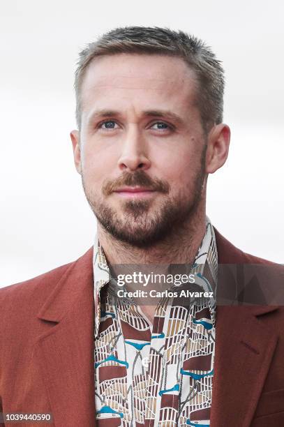 Ryan Gosling attends 'First Man' premiere during 66th San Sebastian Film Festival on September 24, 2018 in San Sebastian, Spain.