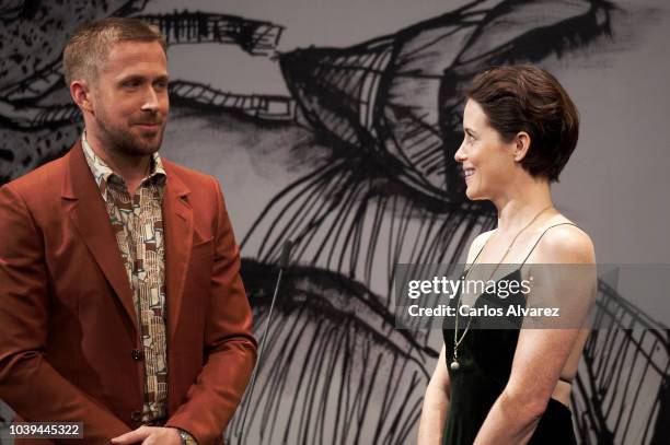 Ryan Gosling and Claire Foy attend 'First Man' premiere during 66th San Sebastian Film Festival on September 24, 2018 in San Sebastian, Spain.