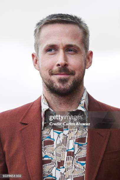 Ryan Gosling attends 'First Man' premiere during 66th San Sebastian Film Festival on September 24, 2018 in San Sebastian, Spain.