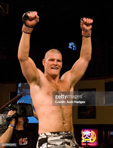 Michael Bisping is victorious over Josh Haynes at The Ultimate Fighter 3 Finale at the Joint at the Hard Rock on June 24, 2006 in Las Vegas, Nevada.