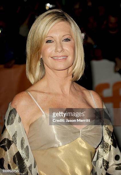 Singer/actress Olivia Newton-John attends the Opening Night Gala during the 35th Toronto International Film Festival at Metro Square on September 9,...