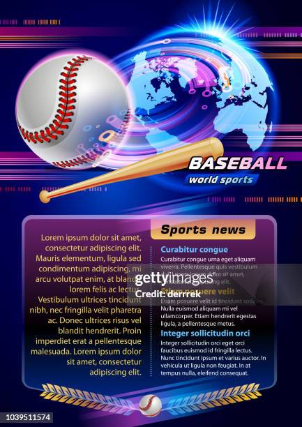 baseball - earth sunrise stock illustrations