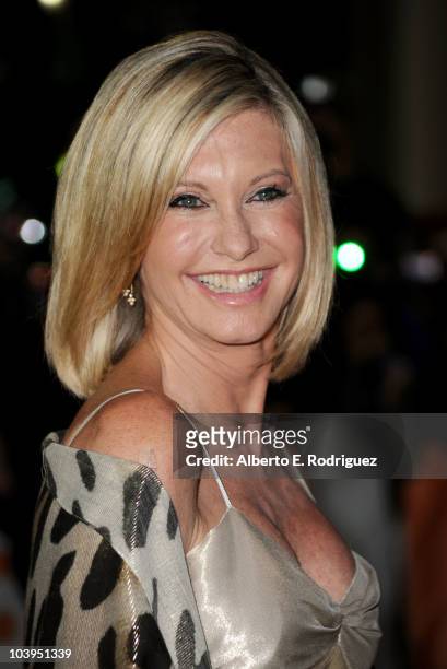 Singer/actress Olivia Newton-John attends the "Score: A Hockey Musical" premiere during the 35th Toronto International Film Festival at Roy Thompson...