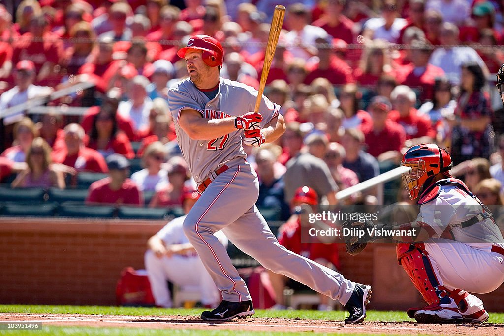 Scott Rolan Cincinnati Reds Scott Rolen of the Cincinnati Reds in action against the St. Louis ...