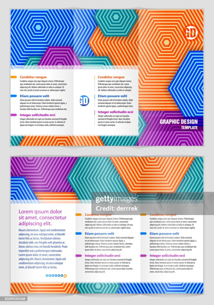 Leaflet Design Example High-Res Vector Graphic - Getty Images