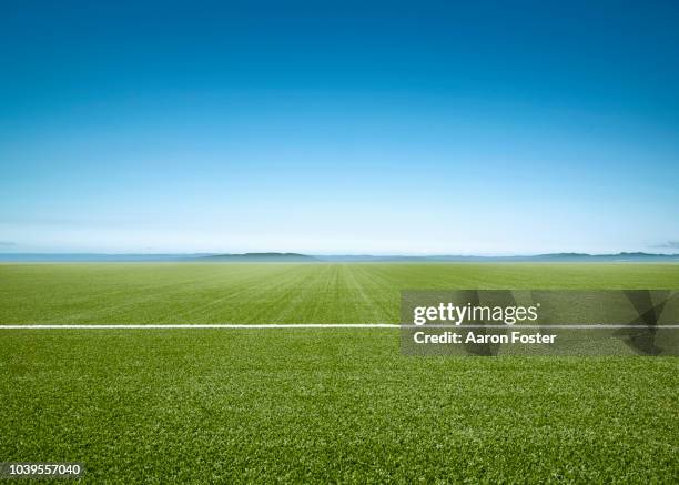 football field - soccer field stock pictures, royalty-free photos & images