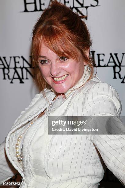 Actress Julie Brown attends the premiere of "Heaven's Rain" at ArcLight Cinemas on September 9, 2010 in Hollywood, California.