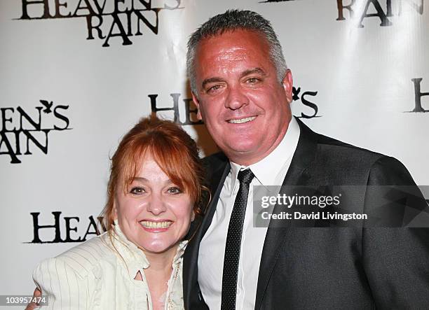 Actress Julie Brown and brother writer/director Paul Brown attend the premiere of "Heaven's Rain" at ArcLight Cinemas on September 9, 2010 in...
