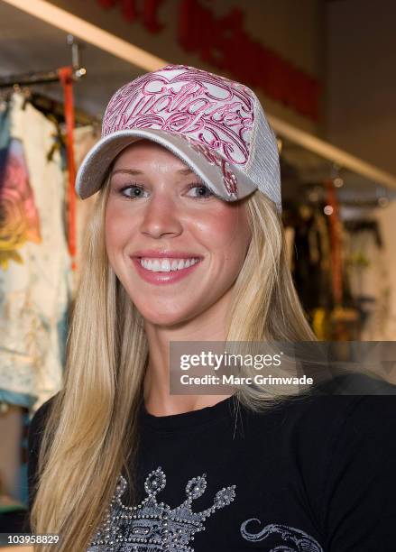 Victoria Prince, girlfriend of Kevin Federline, ex-husband of Britney Spears, makes an instore appearance at Ed Hardy Edward Street on November 26,...