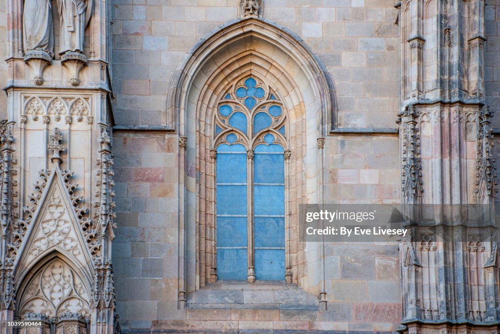 Part of the Facade of Barcelona Cathedral