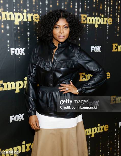 Taraji P. Henson attends "Empire" season 5 premiere at Lafayette on September 24, 2018 in New York City.