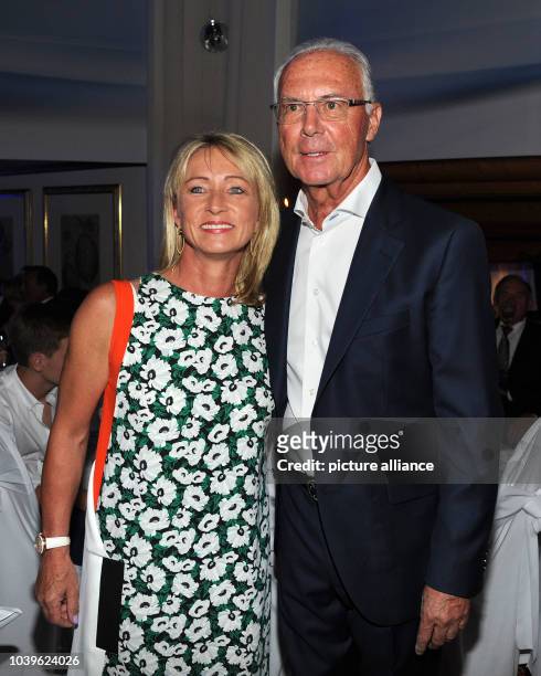 Soccer legend Franz Beckenbauer and his wife Heidrun enjoying the gala that is being held as part of the 29th Kaiser Cup golf tournament. The event...