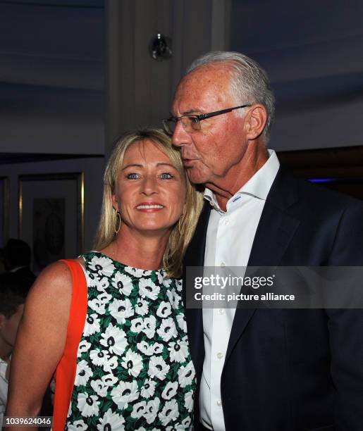 Soccer legend Franz Beckenbauer and his wife Heidrun enjoying the gala that is being held as part of the 29th Kaiser Cup golf tournament. The event...