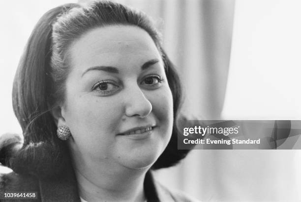 Spanish operatic soprano Montserrat Caballe, UK, 4th July 1968.