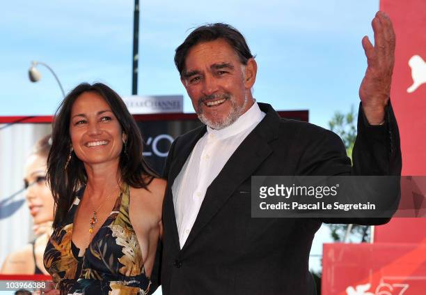 Actor Fabio Testi attends the "Road To Nowhere" premiere during the 67th Venice Film Festival at the Sala Grande Palazzo Del Cinema on September 10,...