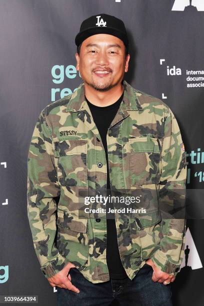 Chef Roy Choi attends the Academy Of Motion Picture Arts And Sciences Hosts 10th Anniversary Screening Of Oscar-Nominated Documentary 'Food, Inc.' at...