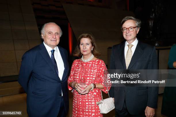 David Nahmad and guests attend "Societe des Amis du Musee D'Orsay" Dinner at Musee d'Orsay on September 24, 2018 in Paris, France.