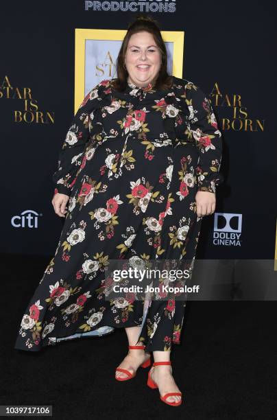 Chrissy Metz attends the premiere of Warner Bros. Pictures' "A Star Is Born" at The Shrine Auditorium on September 24, 2018 in Los Angeles,...