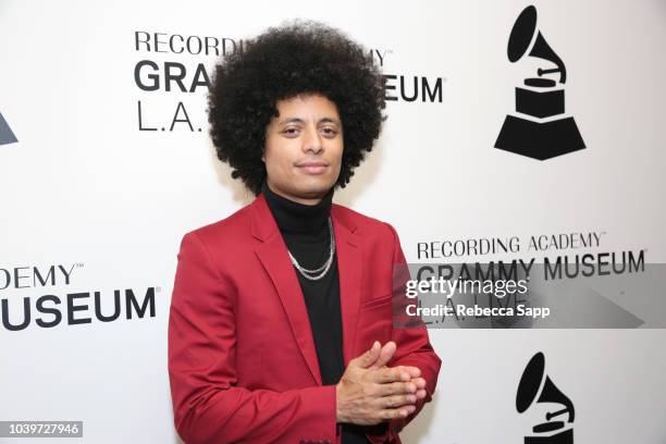 Jose James attends Lean on Me: A Tribute to Bill Withers with Jose James & Don Was at the GRAMMY Museum on September 24, 2018 in Los Angeles,...