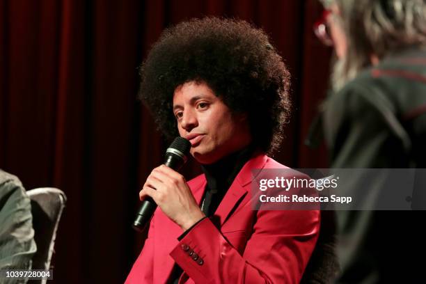 Jose James speaks onstage at Lean on Me: A Tribute to Bill Withers with Jose James & Don Was at the GRAMMY Museum on September 24, 2018 in Los...