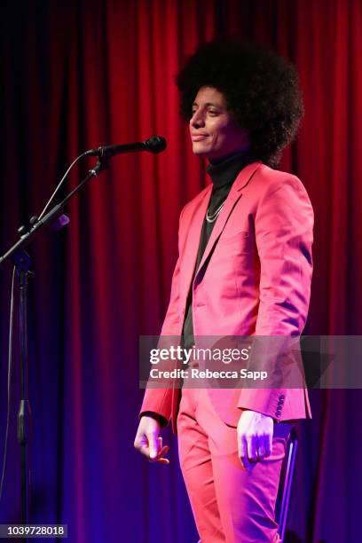 Jose James performs at Lean on Me: A Tribute to Bill Withers with Jose James & Don Was at the GRAMMY Museum on September 24, 2018 in Los Angeles,...