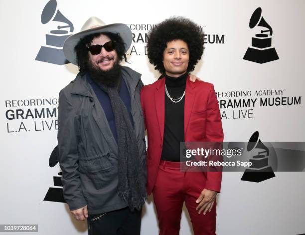 Don Was and Jose James attend Lean on Me: A Tribute to Bill Withers with Jose James & Don Was at the GRAMMY Museum on September 24, 2018 in Los...