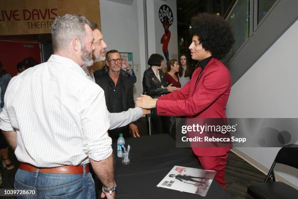 Jose James signs for fans at Lean on Me: A Tribute to Bill Withers with Jose James & Don Was at the GRAMMY Museum on September 24, 2018 in Los...