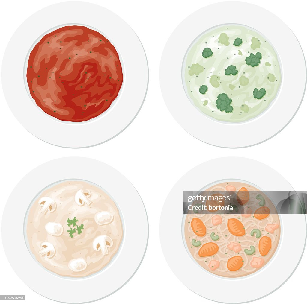 Four Bowls of Soup