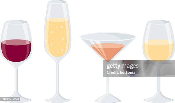 schnaps-gläser - weinglas stock-grafiken, -clipart, -cartoons und -symbole
