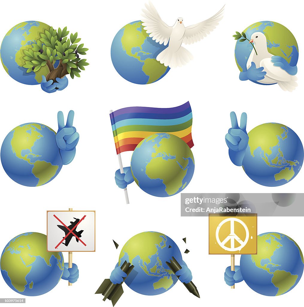 Peace on Earth Icon Set