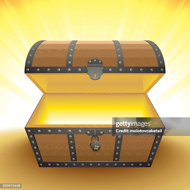 stockillustraties, clipart, cartoons en iconen met the chest of light - trunk furniture