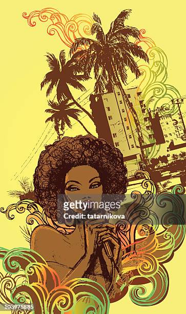 reggae background - pop reggae stock illustrations