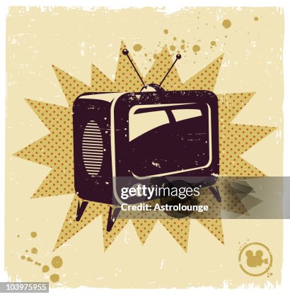 An illustration of a retro television An illustration of a retro television