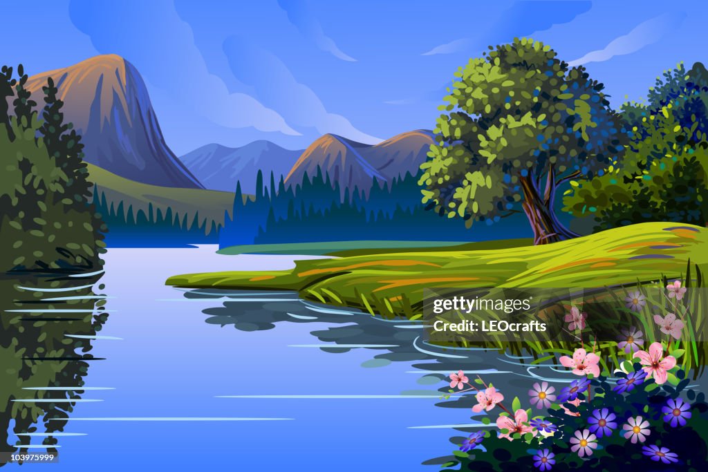 Beautiful Spring background/Landscape