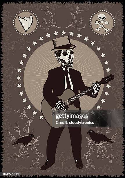 bildbanksillustrationer, clip art samt tecknat material och ikoner med retro blues - ghost the musical