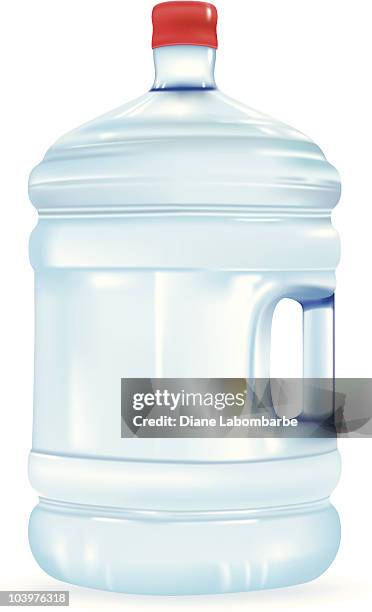 stockillustraties, clipart, cartoons en iconen met water bottle - gallon