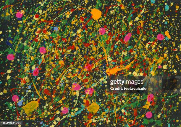paint splattered background pattern - messy stock illustrations