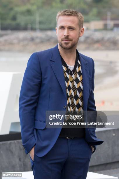 Ryan Gosling attends 'First Man' photocall during 66th San Sebastian Film Festival on September 24, 2018 in San Sebastian, Spain.