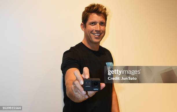 GoPro Inc. Founder/Ceo Nick Woodman attends the press conference for GoPro HERO7 Black on September 25, 2018 in Tokyo, Japan.