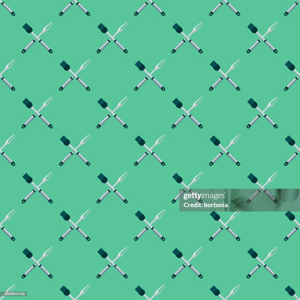 BBQ Tools Seamless Pattern