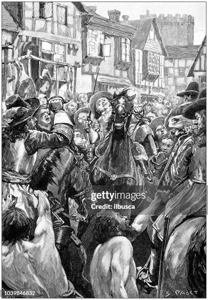 antike malerei illustration: masse - musketier stock-grafiken, -clipart, -cartoons und -symbole