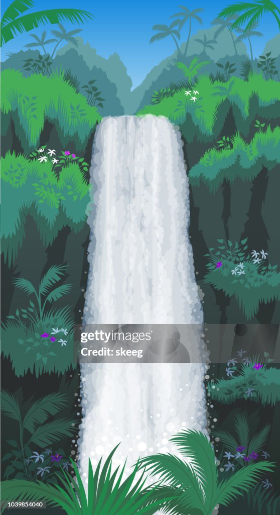 Tropical Waterfall