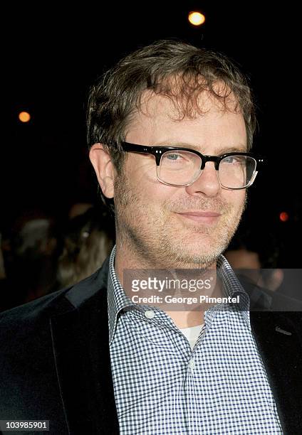 Actor Rainn Wilson arrives at the "Super" Premiere held at Ryerson Theatre during the 35th Toronto International Film Festival on September 10, 2010...