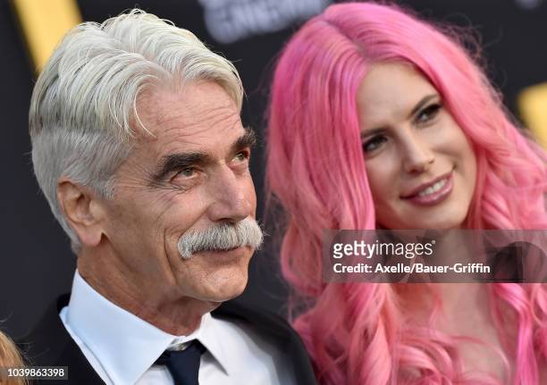 Sam Elliott and daughter Cleo Rose Elliott attend the premiere of Warner Bros. Pictures' 'A Star Is Born' at The Shrine Auditorium on September 24,...