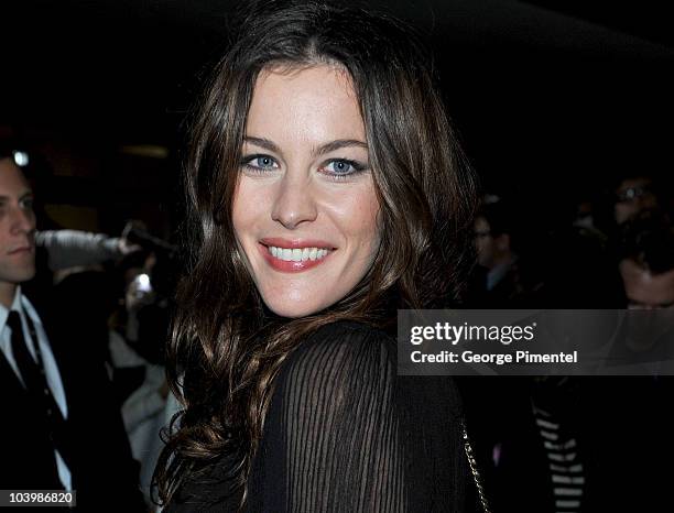 Actress Liv Tyler arrives at the "Super" Premiere held at Ryerson Theatre during the 35th Toronto International Film Festival on September 10, 2010...