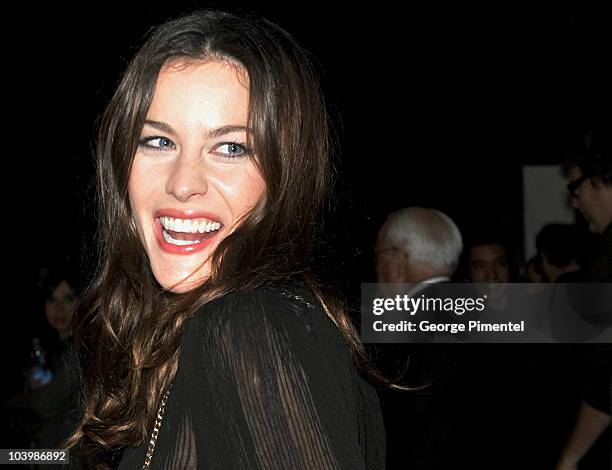 Actress Liv Tyler arrives at the "Super" Premiere held at Ryerson Theatre during the 35th Toronto International Film Festival on September 10, 2010...