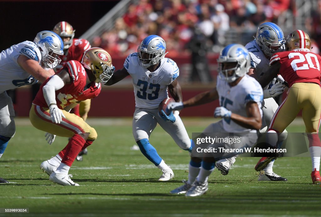 Detroit Lions v San Francisco 49ers
