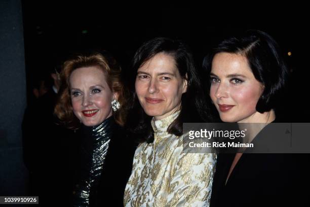 Twin daughters of Ingrid Bergman and Roberto Rossellini, Isotta Rossellini and Isabella Rossellini and their half-sister Pia Lindstrom at the 50th...